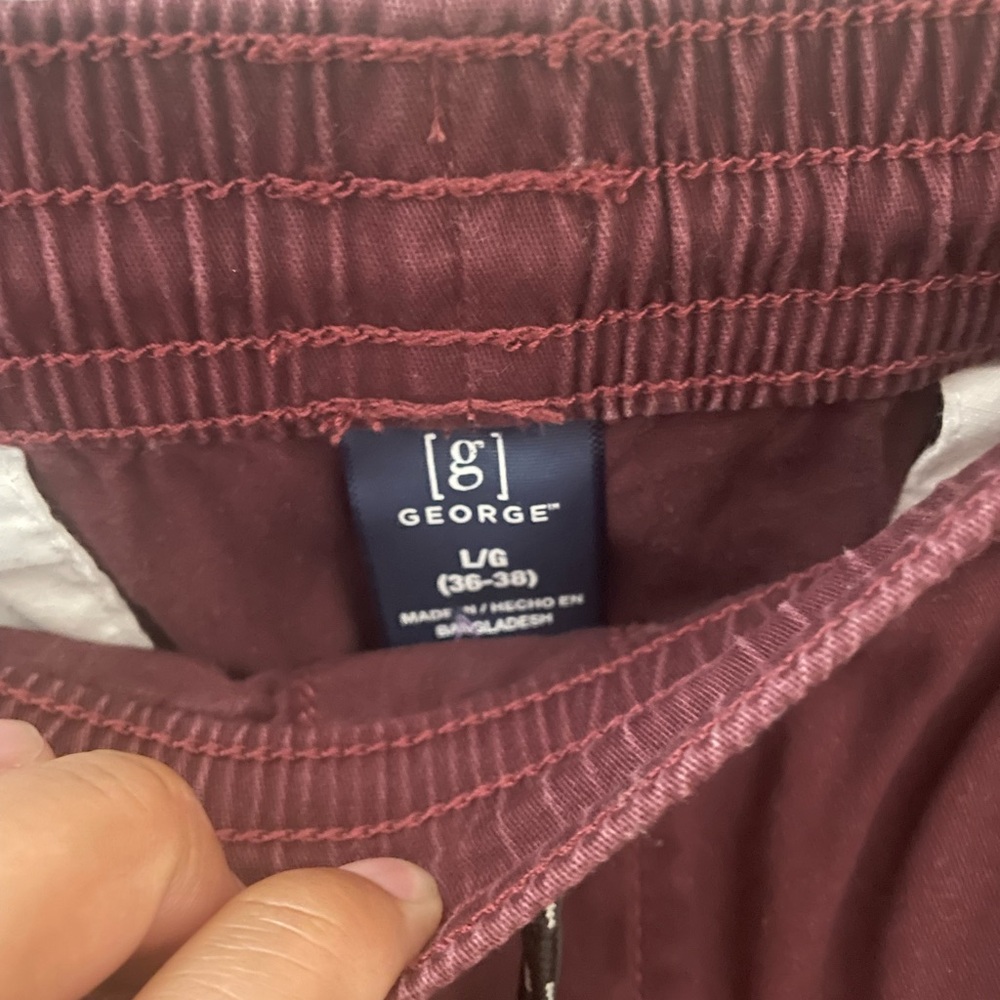 George Burgundy Trousers
